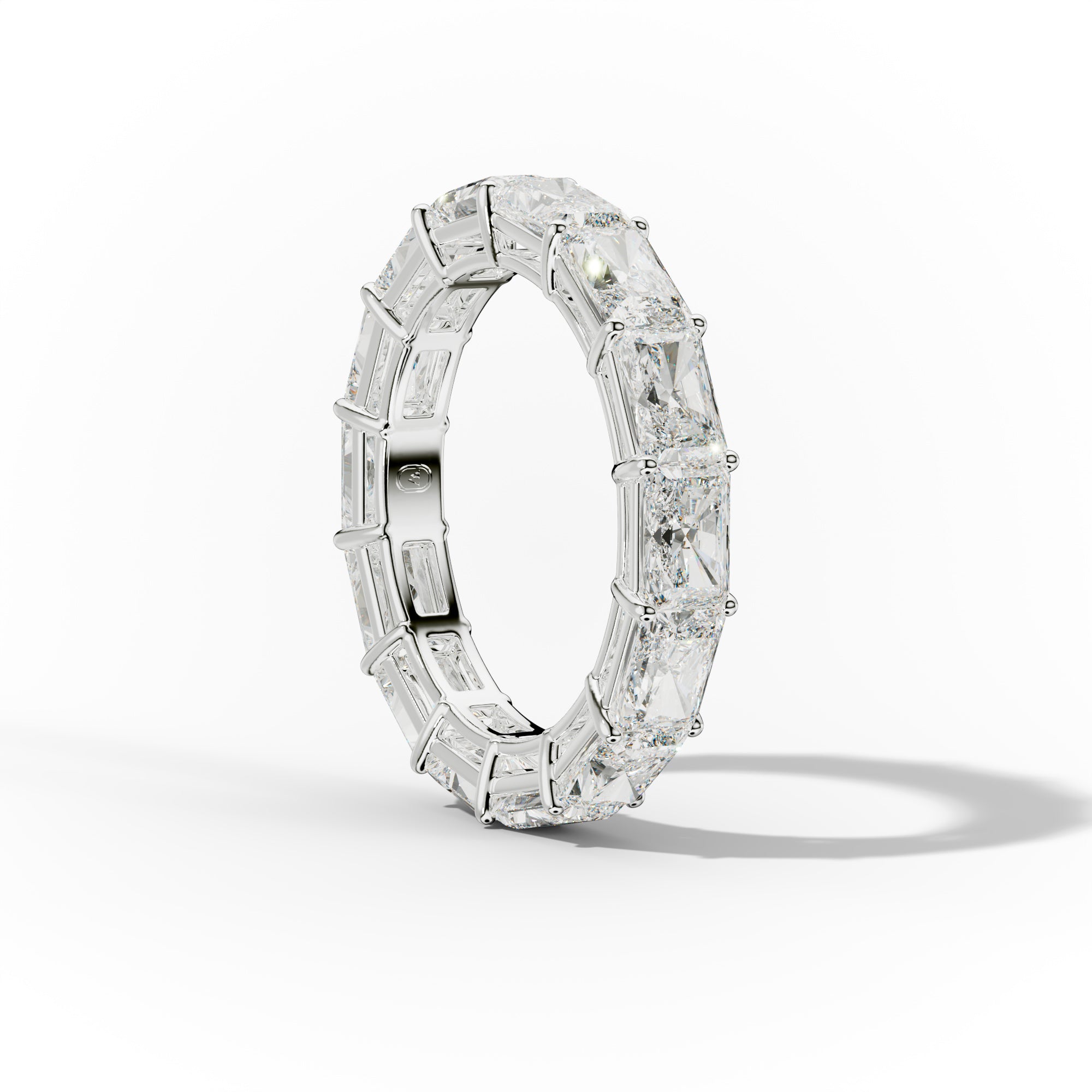5.0 Carat East West Radiant Cut Diamond Eternity Band
